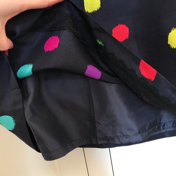 KATE SPADE Silk Belina Polka Dot Shift Dress 4 - Picture 11 of 16